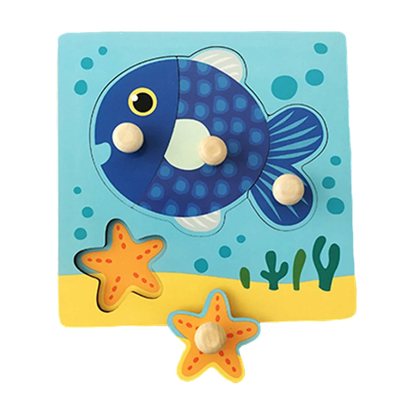 Montessori Wooden Puzzle Educational Shape Matching Toy