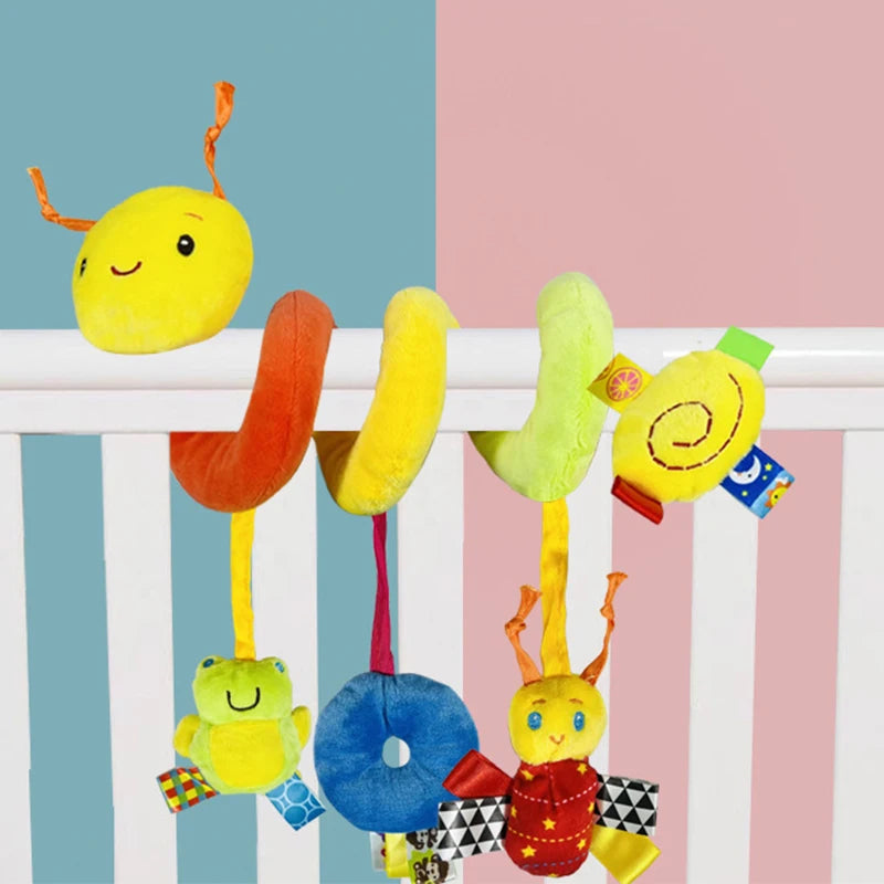 Baby Spiral Stroller Toy – Hanging Rattle for Infants