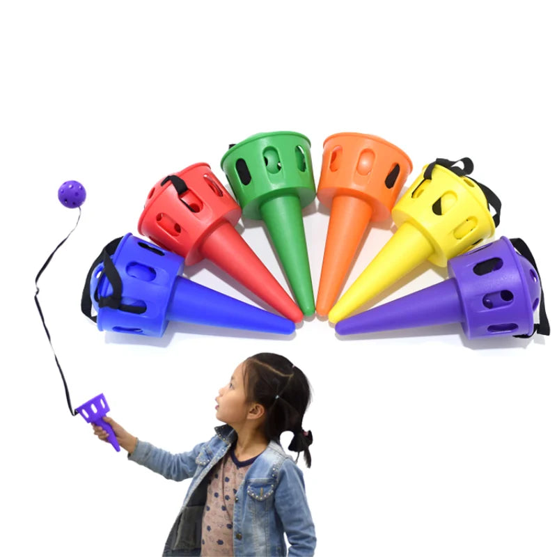 Throw and Catch Ball Game Set Outdoor Catching Toy