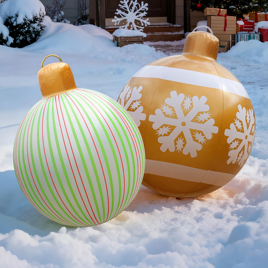 Inflatable Christmas Ornament Ball – PVC Holiday Decoration