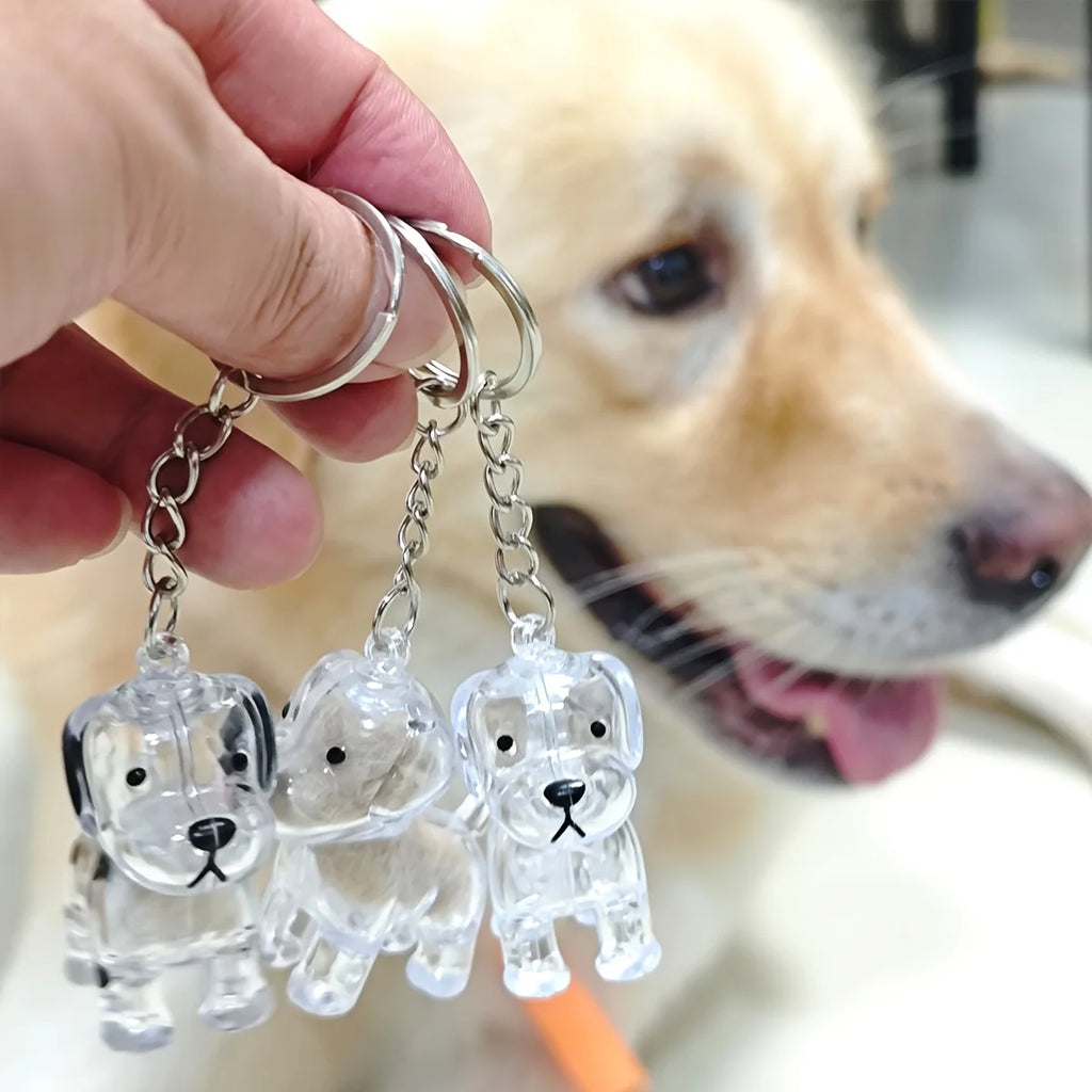 Pet Hair Memorial Keychain – Cat and Dog Keepsake Pendant
