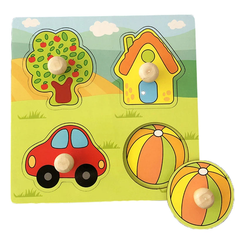 Montessori Wooden Puzzle Educational Shape Matching Toy