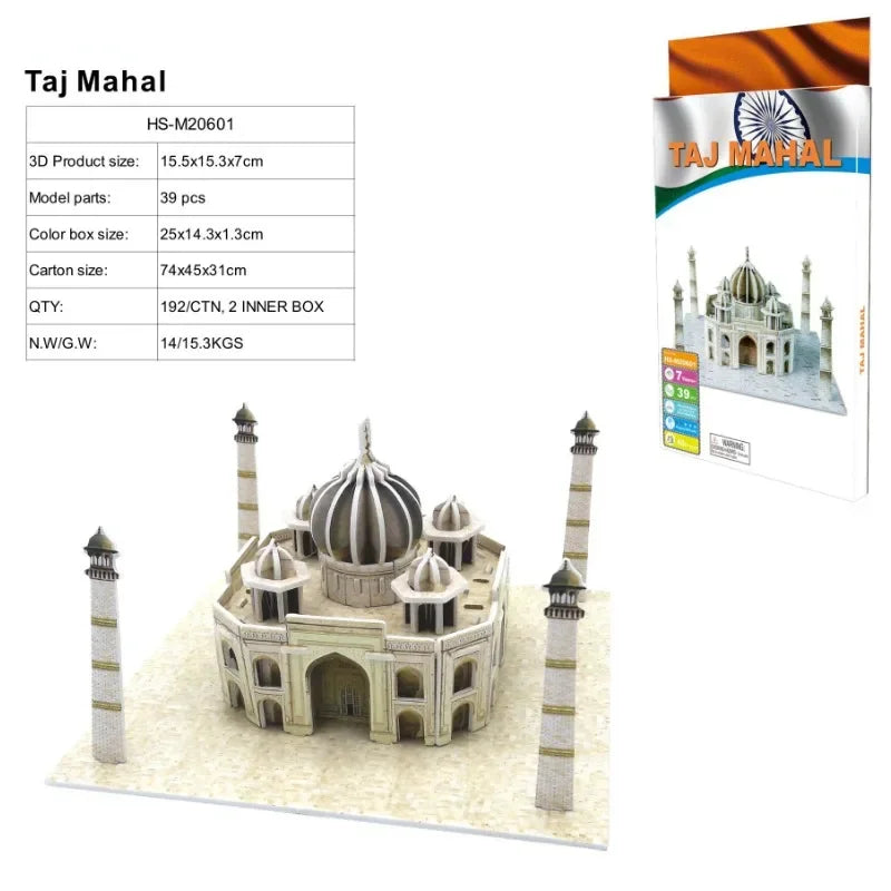 World Landmark 3D Puzzle – Paper Architectural Model