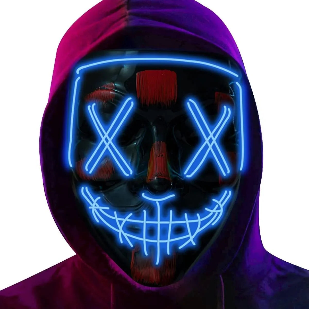 LED Halloween Mask – Light-Up Scary Mask for Costume Parties