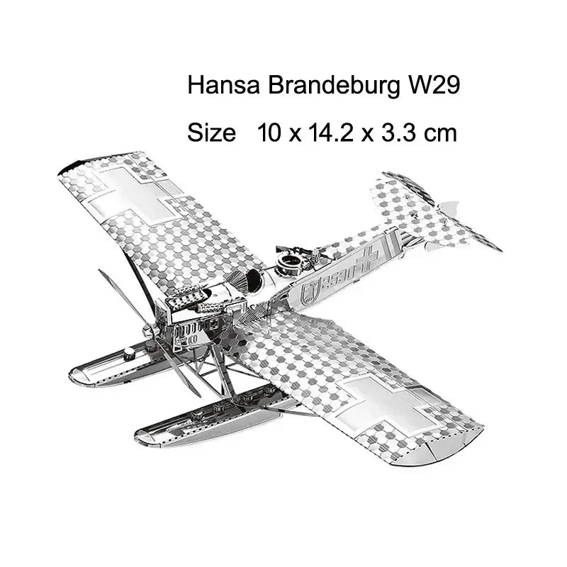3D Metal Puzzle DIY Aircraft Model Assembly Kit