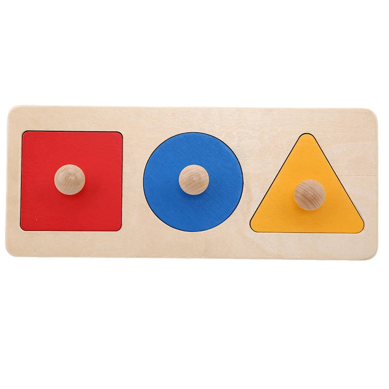 Montessori Sorting Puzzle Wooden Geometric Shape Learning Toy