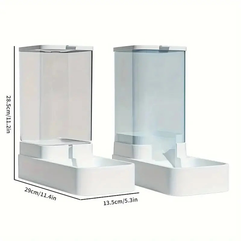 Gravity Dog Feeder and Water Dispenser – Plastic Pet Set
