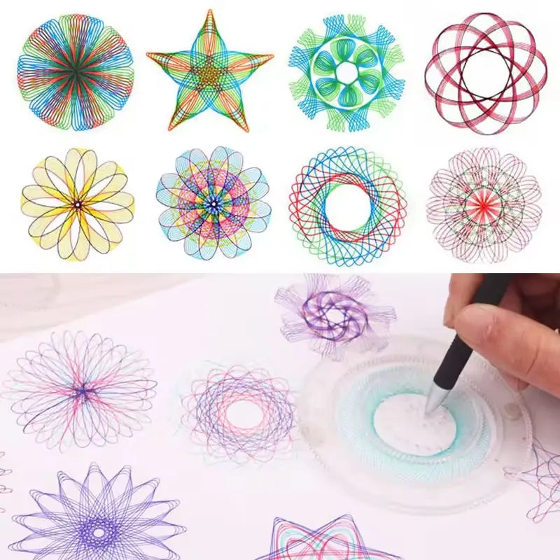 Spirograph Drawing Set for Kids – 22-Piece Geometric Art Kit