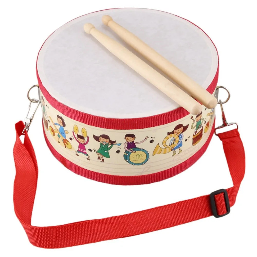 Wooden Kids Drum – 8-Inch Educational Percussion Instrument