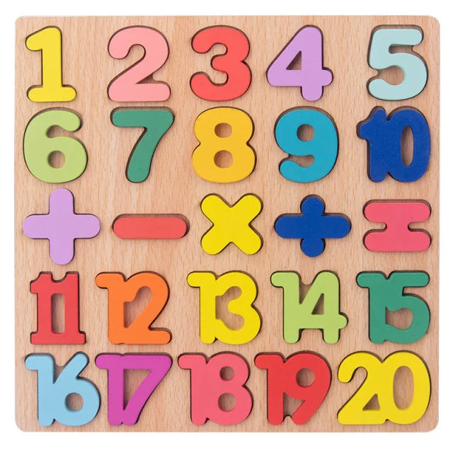 Wooden Shape Sorting Toy – Montessori Blocks & Puzzle