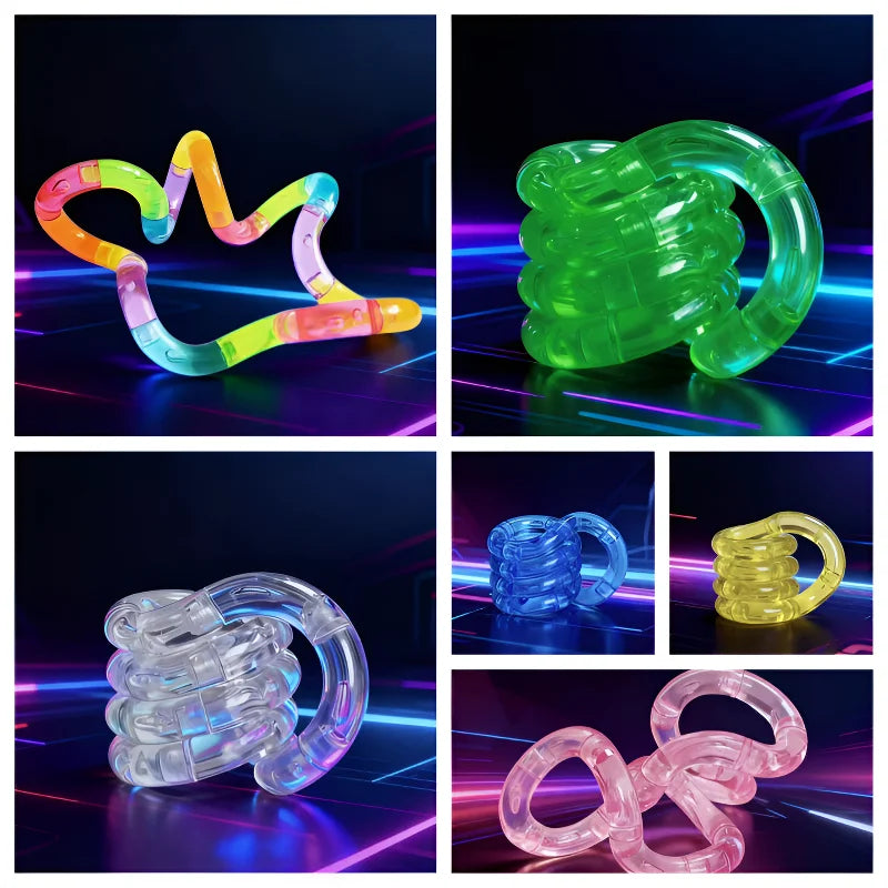 Deformable Rope Fidget Toy | Rainbow Twist Toy