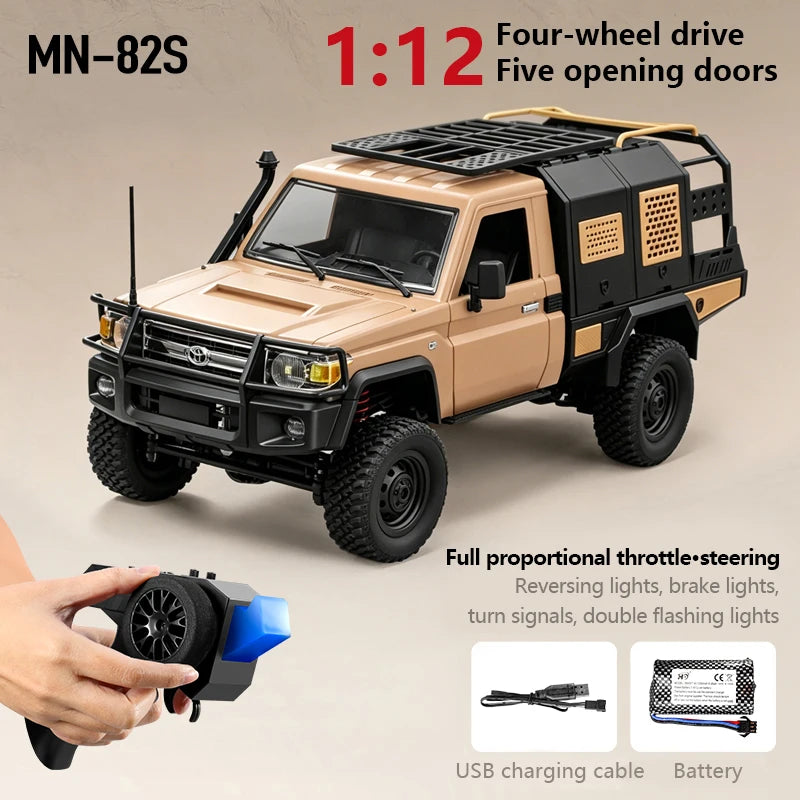1:12 RC Off-Road Pickup Truck – 4WD Climbing Crawler