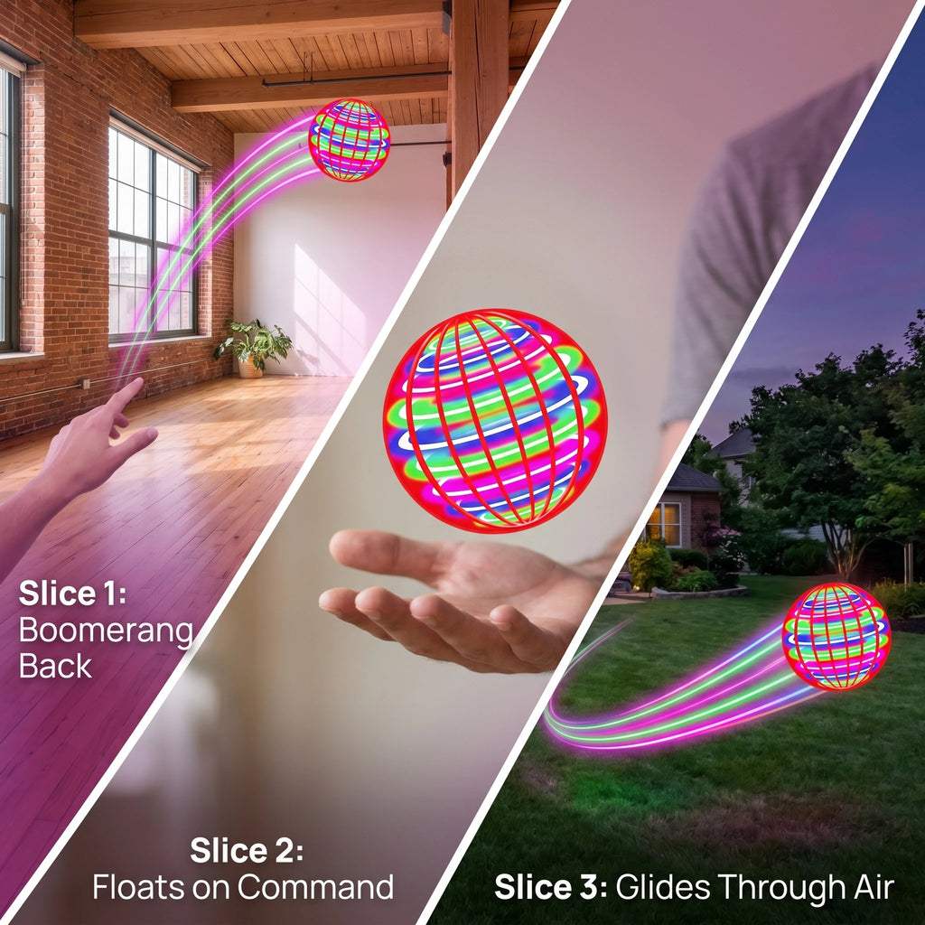 Flying Orb Toy – LED Hand-Controlled Hover Spinner