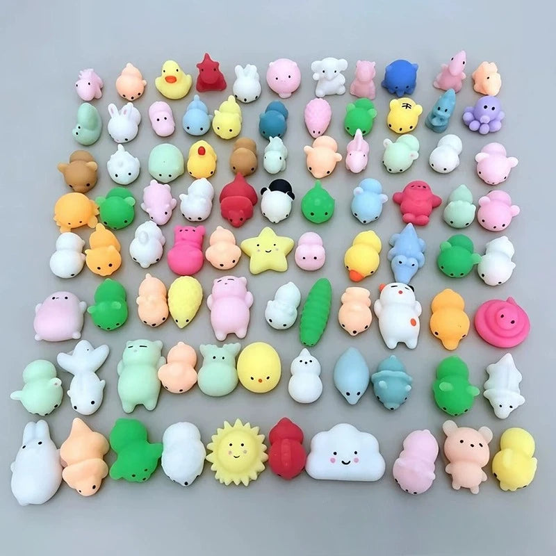 Mochi Squishy Toys 3–5cm Kawaii Animal Fidget Set
