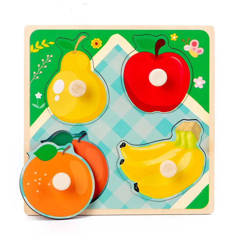 Montessori Wooden Puzzle Educational Shape Matching Toy