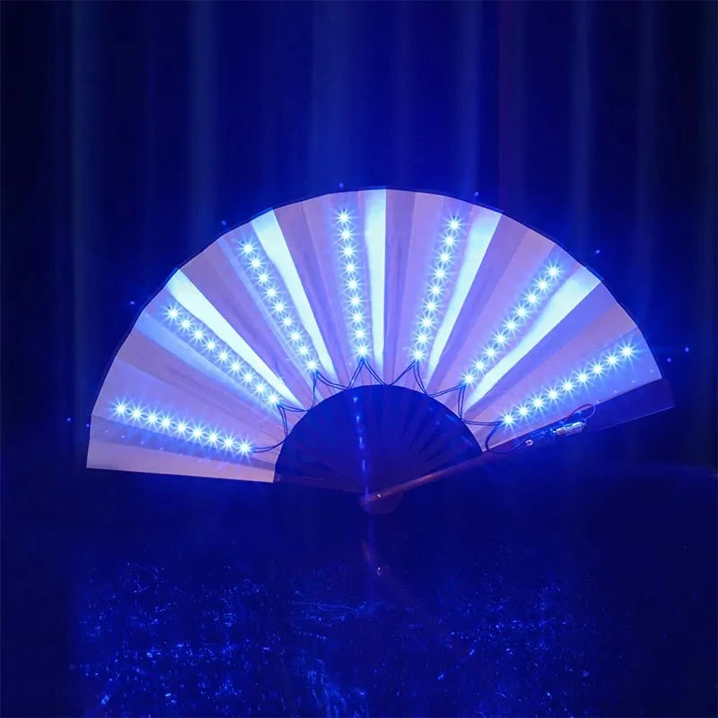 Folding LED Party Fan for Raves, Festivals & Dance Shows