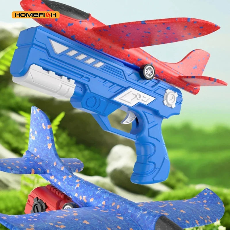 Foam Glider Airplane Toy Hand Launch Outdoor Flying Plane