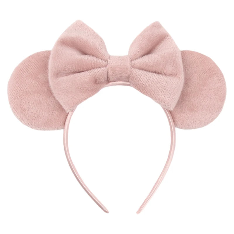 Mouse Ears Headband – Velvet Bow Hair Accessory