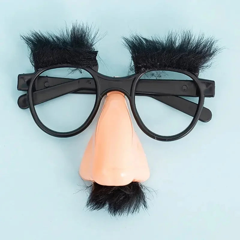 Halloween Costume Glasses with Nose Beard & Eyelashes