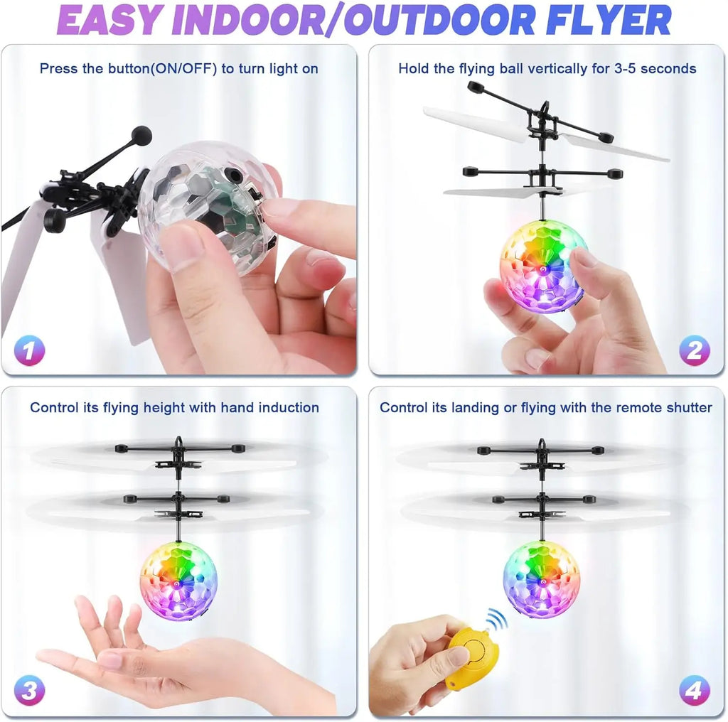 Luminous Induction Gyroscope Toy Colorful Flashing Ball