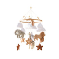 Baby Crib Mobile Toy – Felt Forest Animal Hanging Rattle
