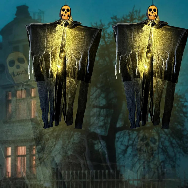 Halloween Hanging Skull Ghost Decoration for Spooky Displays