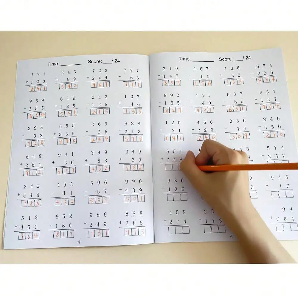 Addition and Subtraction Workbook for Kids – Math Practice Book