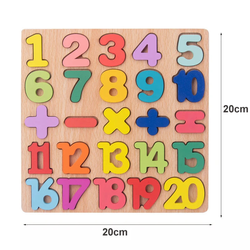 Montessori Wooden Puzzle Educational Shape Matching Toy