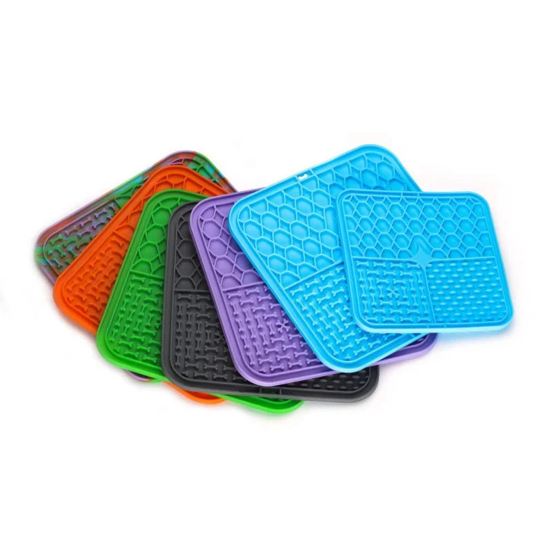 Silicone Pet Licking Mat for Dogs and Slow Feeding