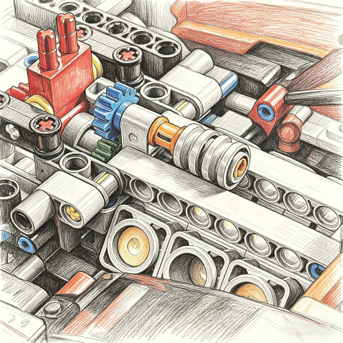 Race Car Building Blocks Set – 1:8 Scale Model Kit