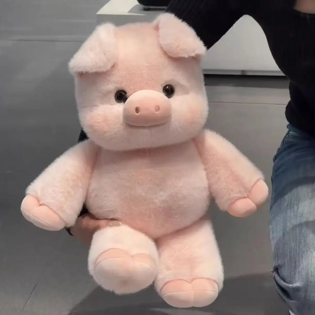 17.7-Inch Pig Plush Pillow, Soft Stuffed Animal for Cuddling