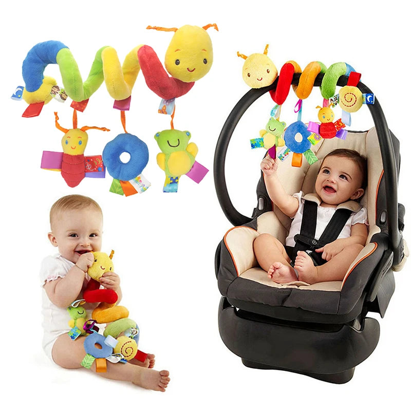 Baby Spiral Stroller Toy – Hanging Rattle for Infants