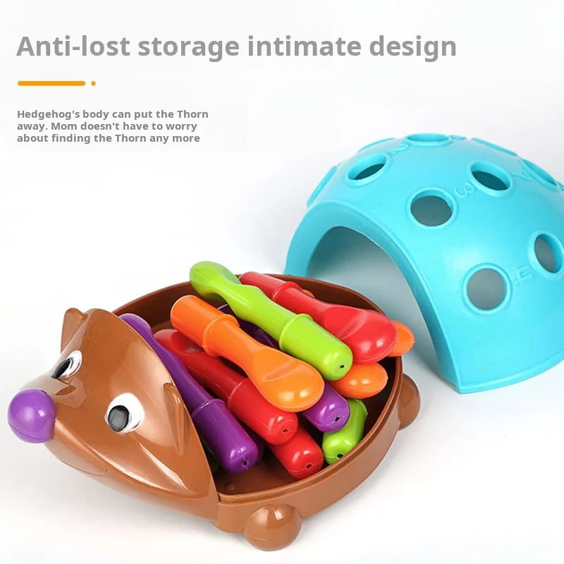 Hedgehog Fine Motor Toy – Toddler Hand-Eye Coordination Game