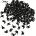Mini Plastic Spider Decorations for Halloween Pranks & Haunted Houses