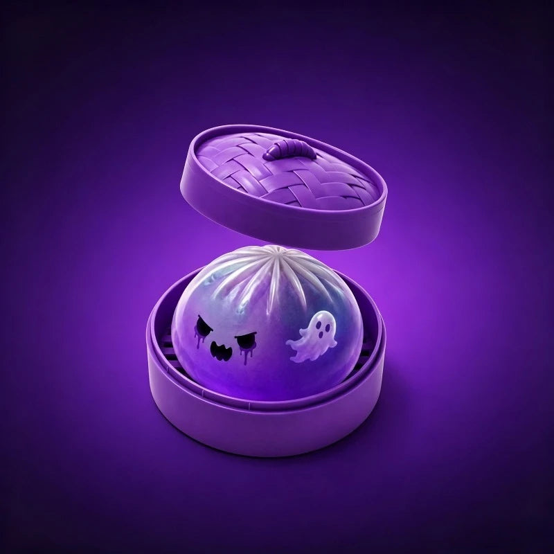 Halloween Ghost Dumpling Squishy, Slow-Rebound Squeeze Toy
