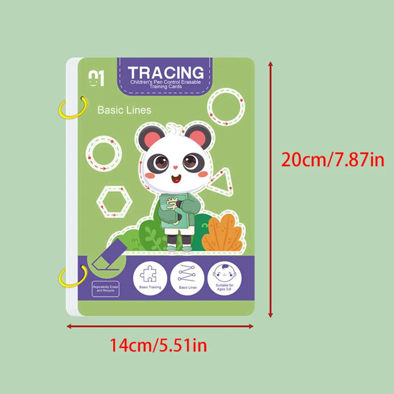 Reusable Magic Practice Workbook for Kids, Handwriting & Drawing