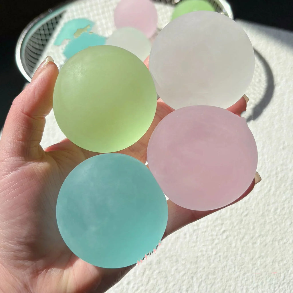 Blue Maltose Squishy Toy – Transparent Slow Rebound Fidget