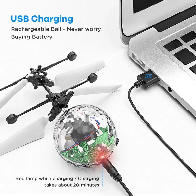 Luminous Flying Ball – Infrared Gesture-Controlled Toy