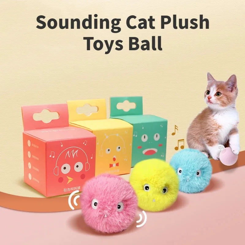 Sound Cat Toy Balls – Chirping Bird & Frog Toys