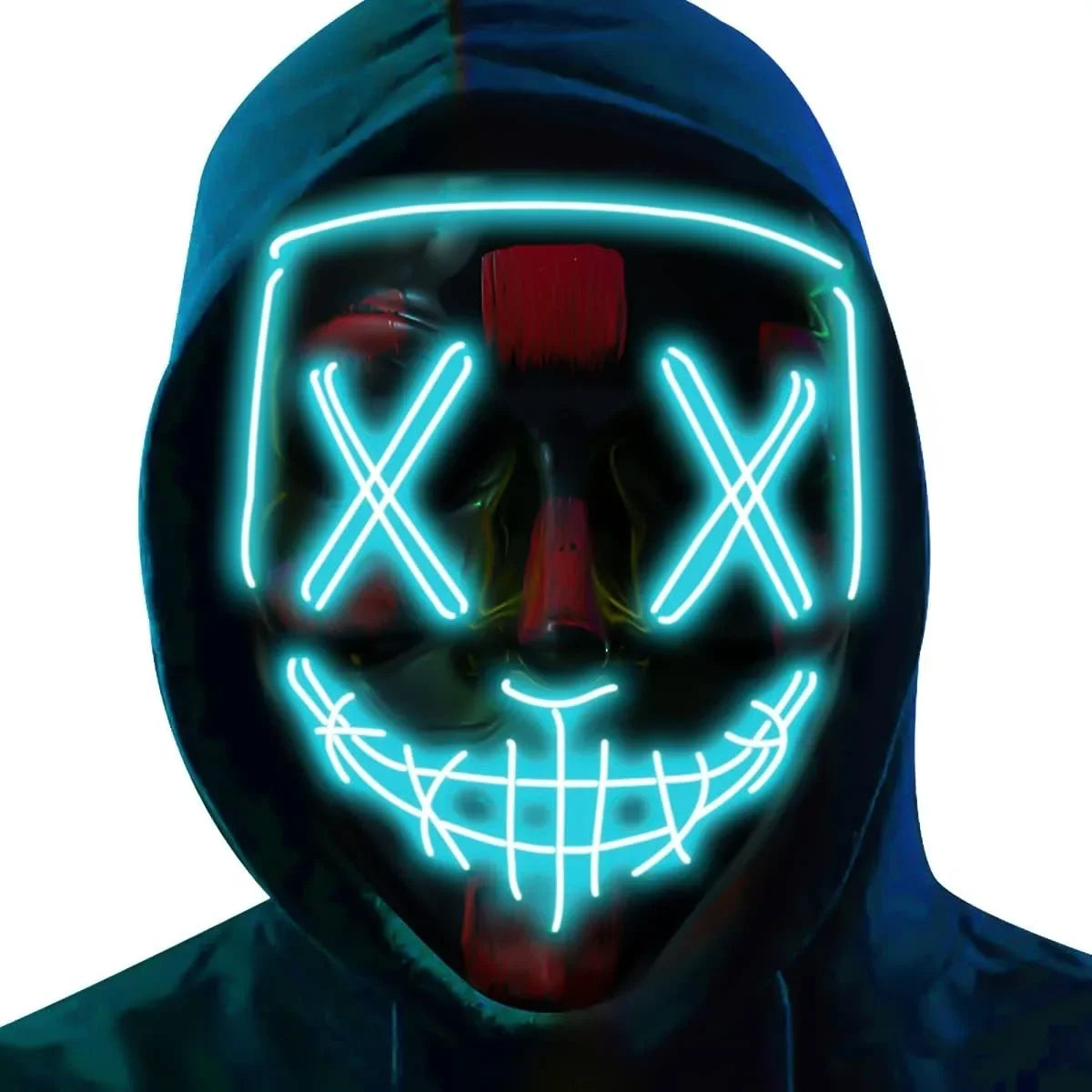 LED Halloween Mask – Light-Up Scary Mask for Costume Parties