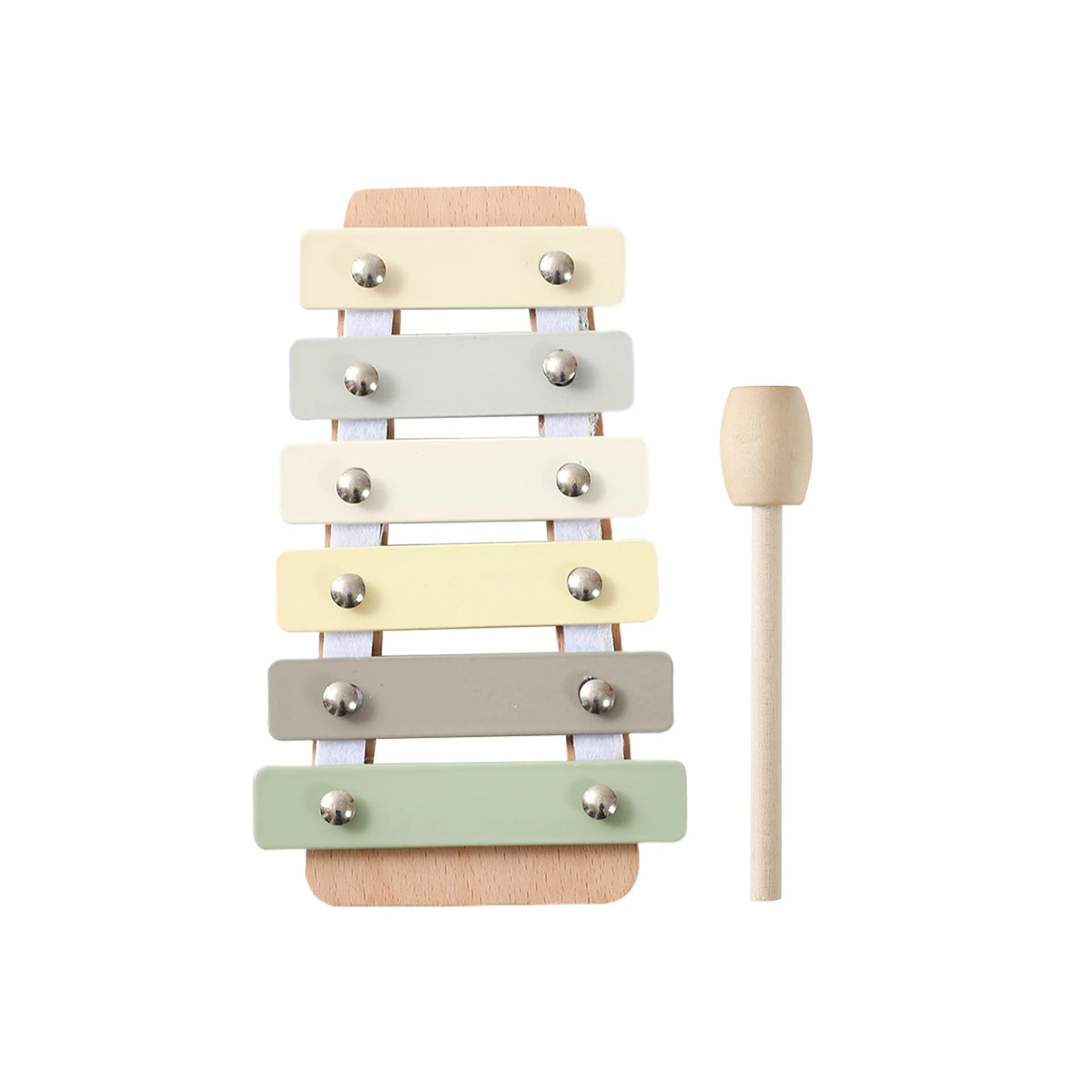 Montessori Wooden Toy Multicolor Xylophone Bell Beads Drum Column Musical Instrument Toy Kid Educational Musical Instrument Gift