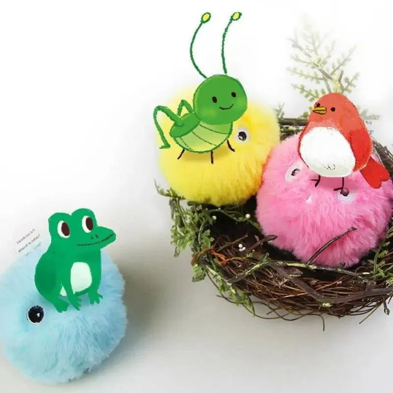 Sound Cat Toy Balls – Chirping Bird & Frog Toys