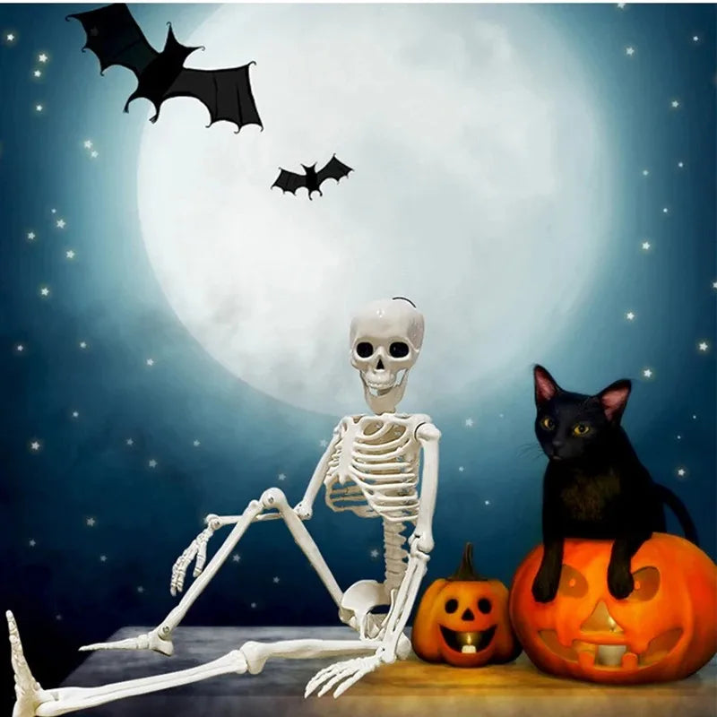 40cm Posable Skeleton Decoration for Halloween & Haunted Houses