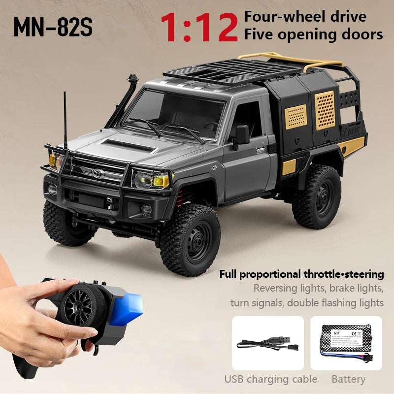 1:12 RC Off-Road Pickup Truck – 4WD Climbing Crawler