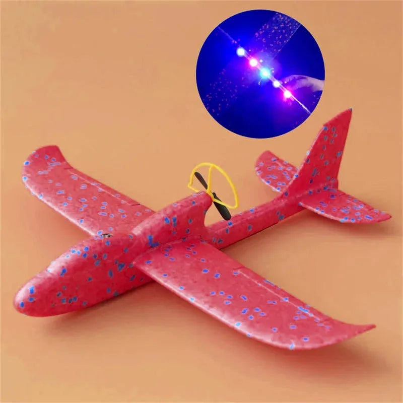 Electric Foam Airplane Glider – LED Flying Toy
