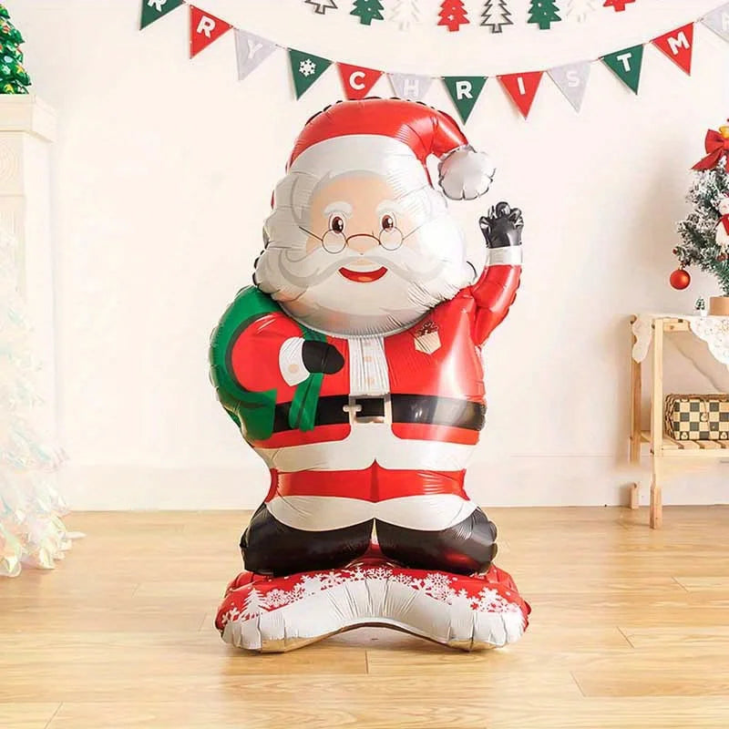 Standing Santa Foil Balloon Christmas Party Decoration 1/2 Pcs