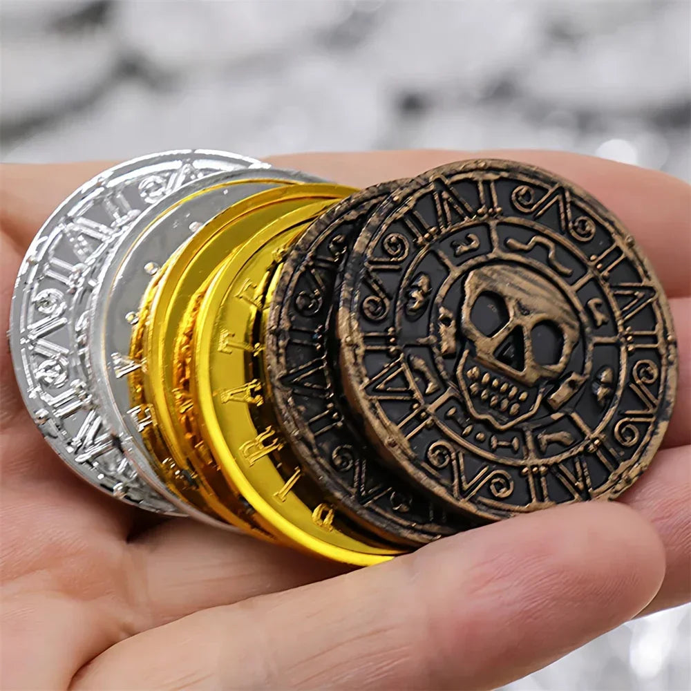 Plastic Pirate Coins – Treasure Hunt Party Favors