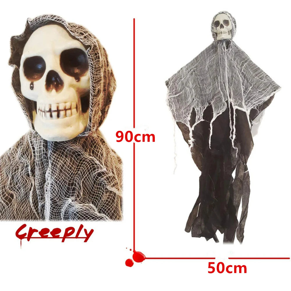 Hanging Halloween Skull Decoration for Haunted House