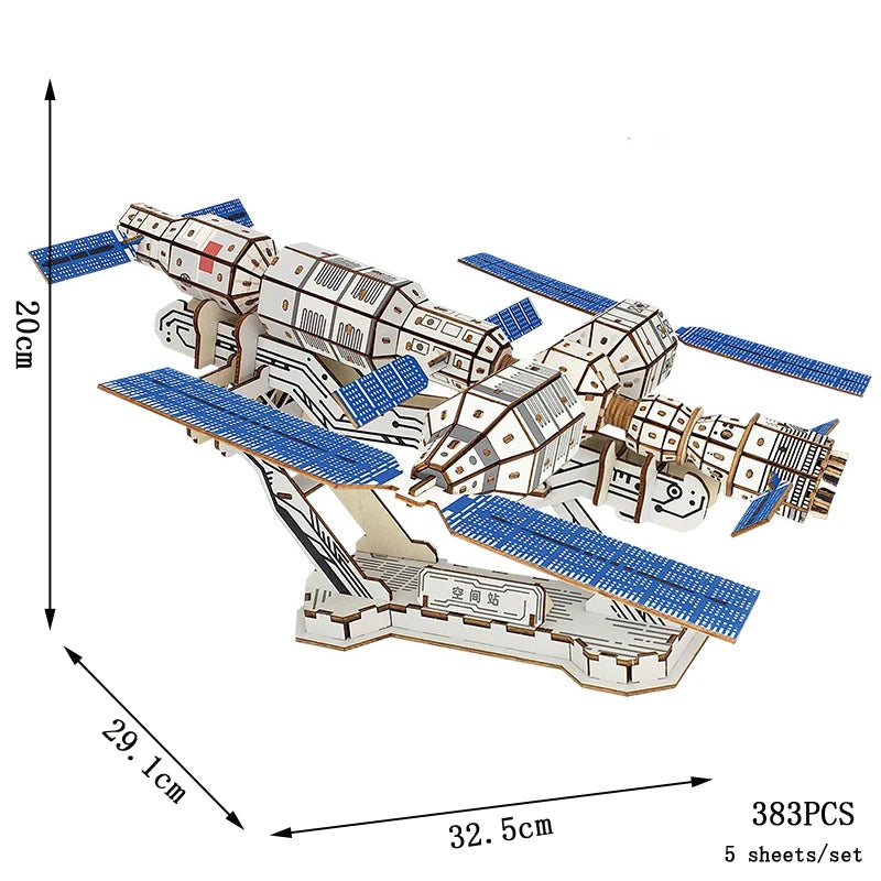 3D Wooden Puzzle DIY Vehicle Model Building Kit