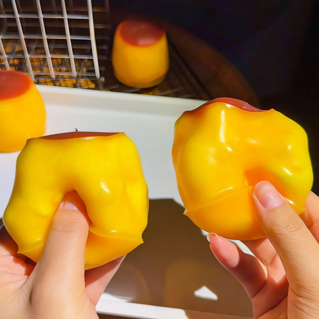 Caramel Pudding Squishy Toy Soft Squeeze Fidget Ball